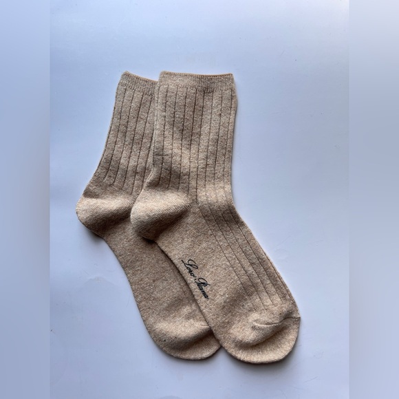 Loro Piana Accessories - Loro Piana Women's Cream Cashmere Socks